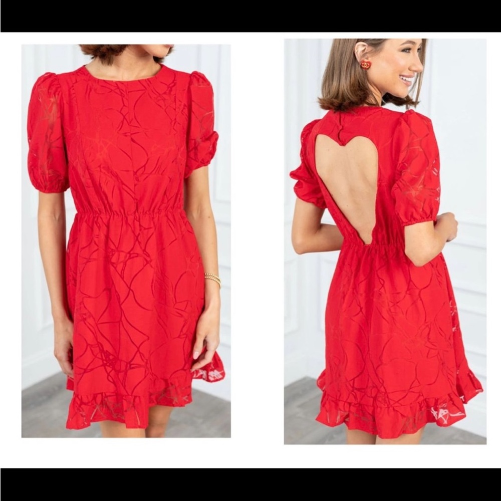 Red heart cutout dress ❤️